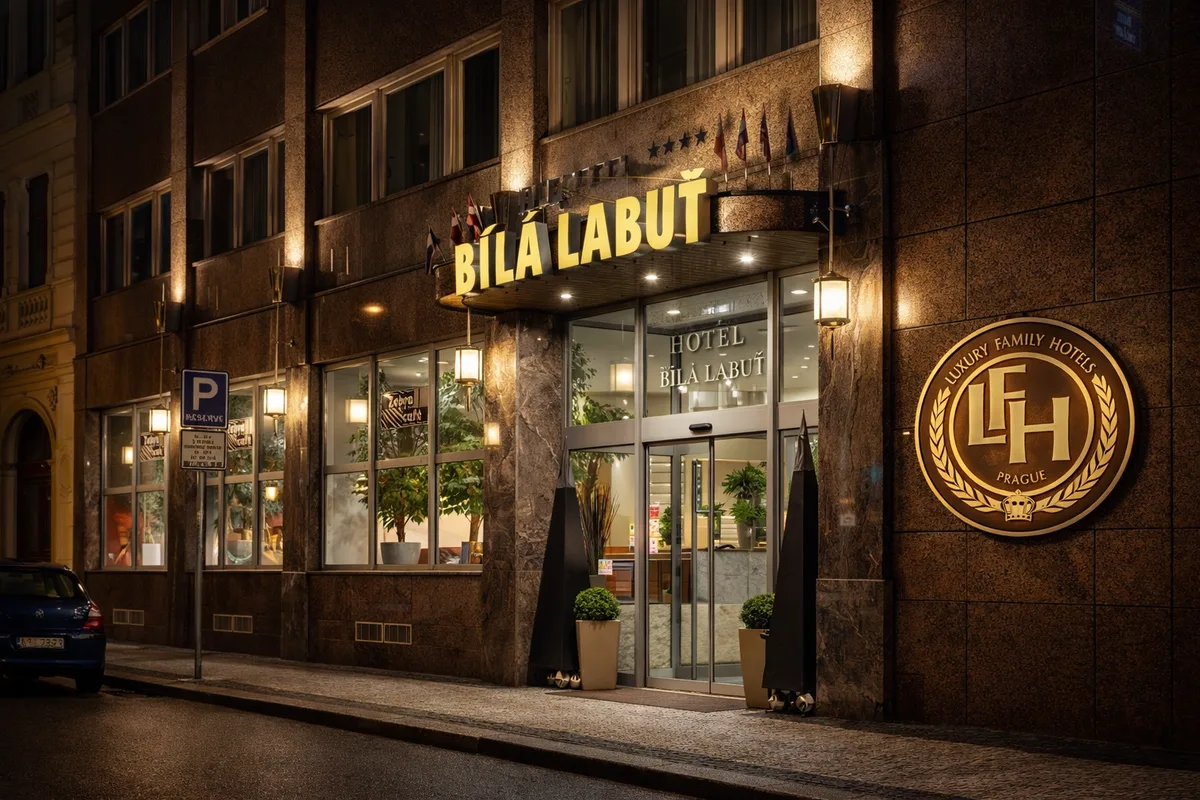 Náhled webu Hotel Bílá Labuť — Ubytování
